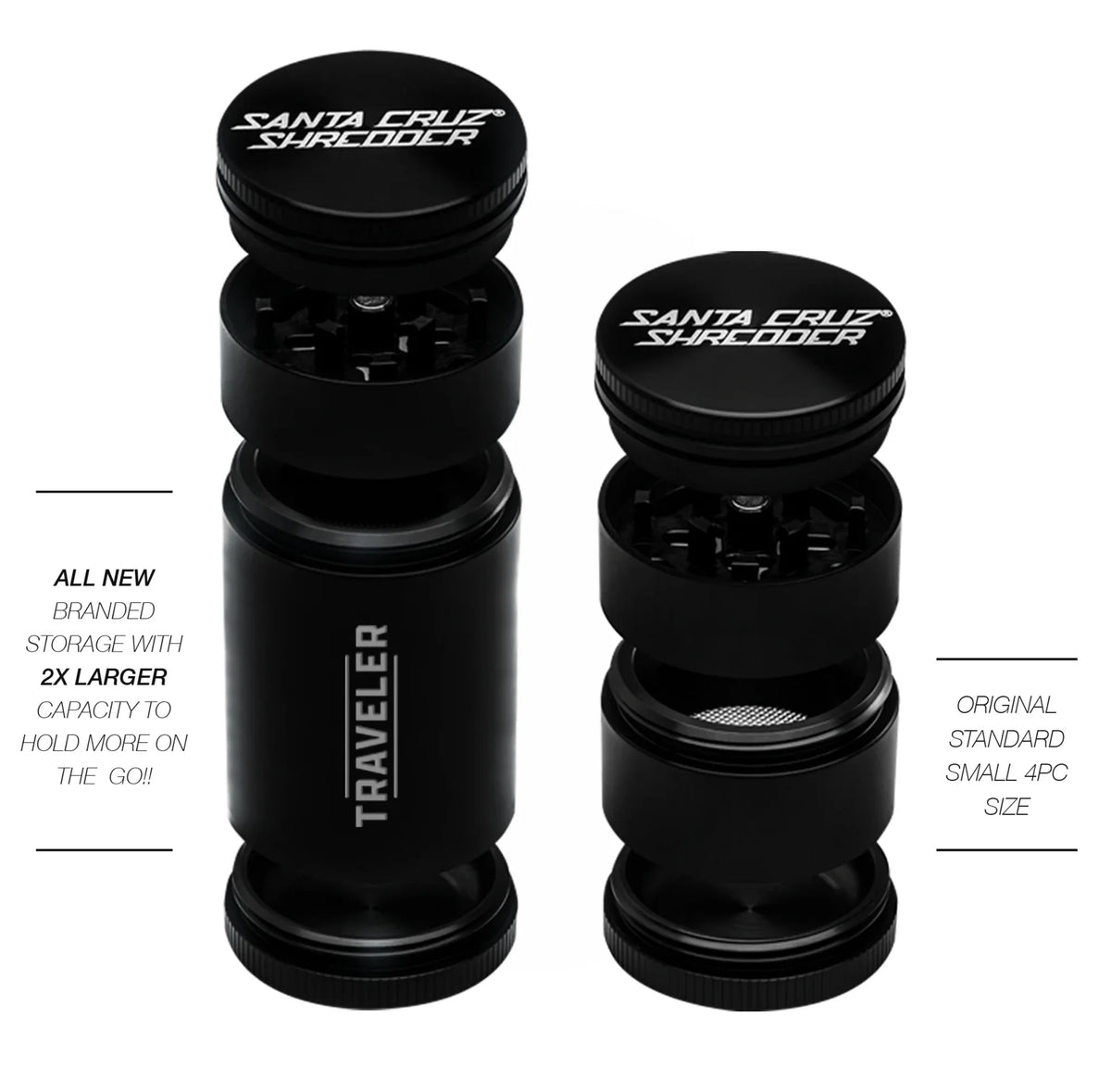 Traveler 4 Piece Grinder by Santa Cruz Shredder