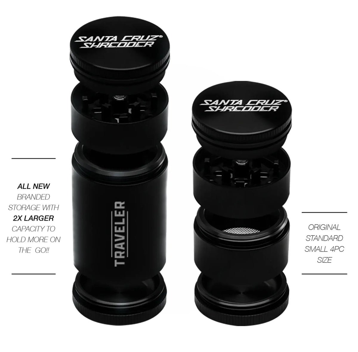 Traveler 4 Piece Grinder by Santa Cruz Shredder