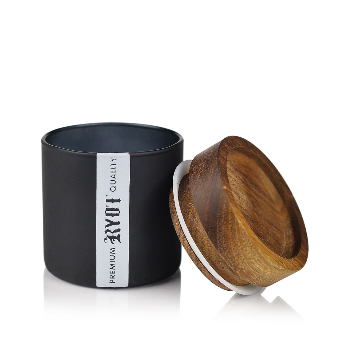 RYOT Black Glass Storage Jar - Vapefiend UK