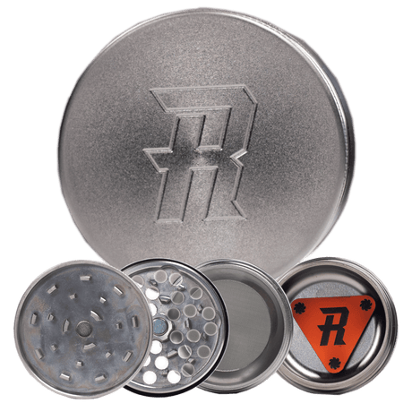 Herb Ripper Stainless Steel Grinder (4-piece) - Vapefiend UK